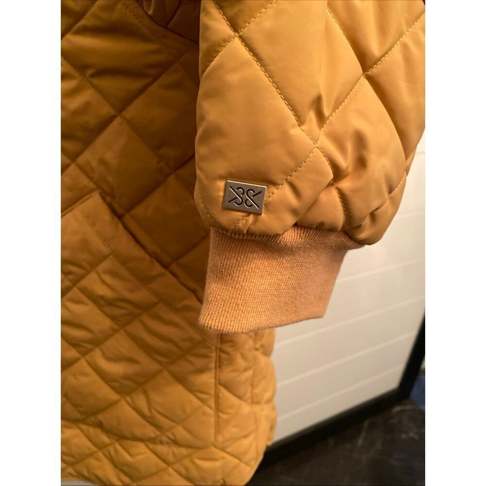 NWT Soia & Kyo Jodie Quilted Reversible Bomber Jacket Melon Size XSmall - Picture 10 of 12